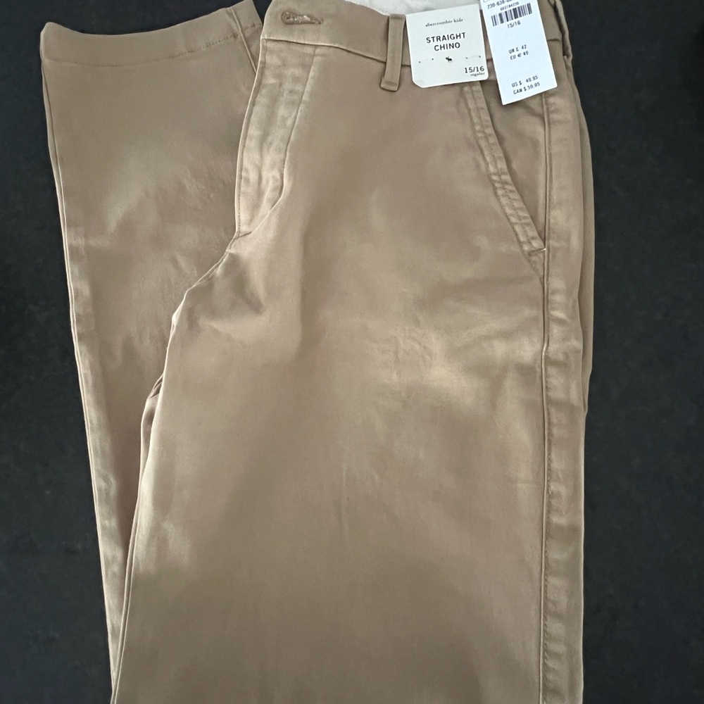 Abercrombie Kids Tan Chino Pants
